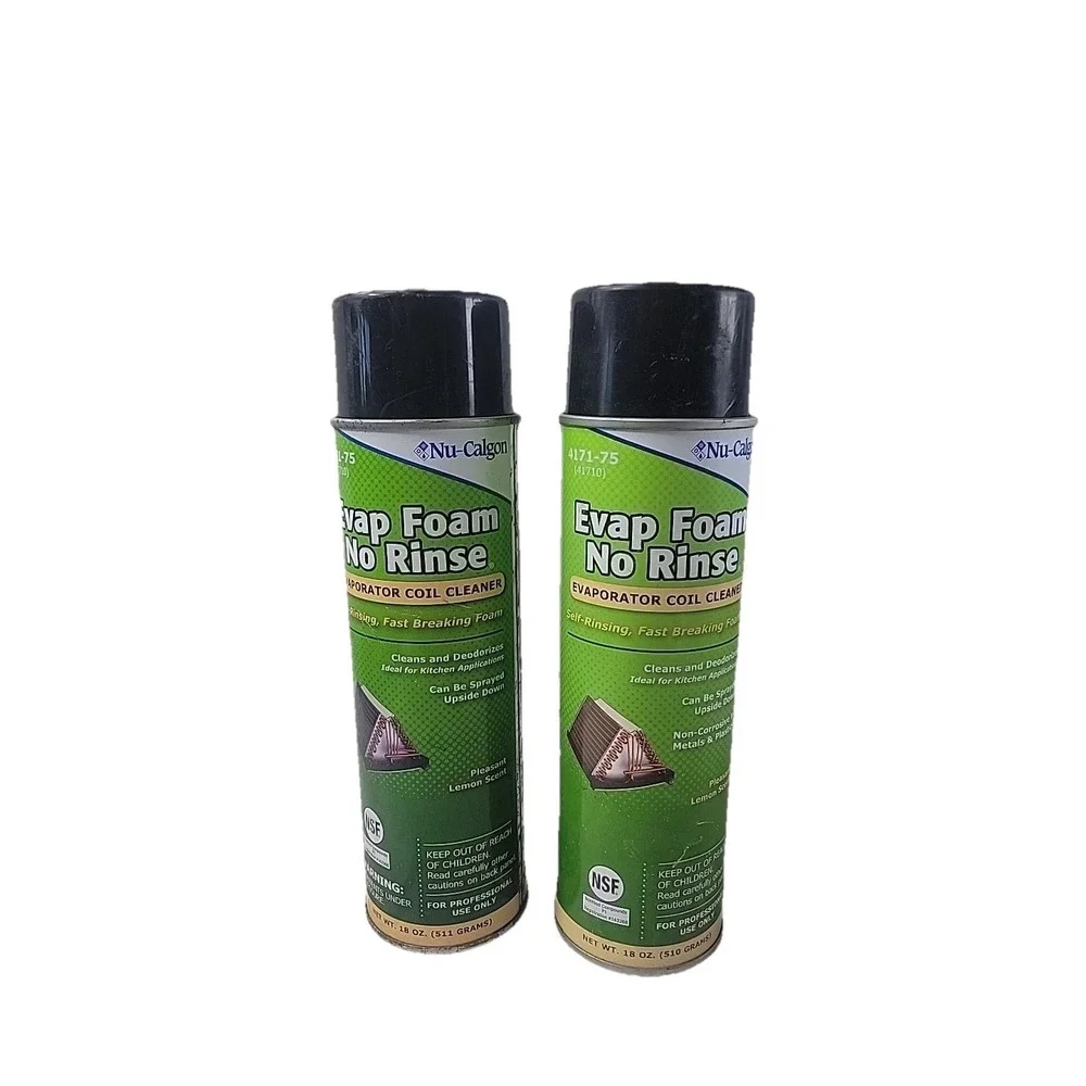 Nu-Calgon 4171-75 Evap Foam No Rinse Evaporator Coil Cleaner, 18 oz. (Pack of 2)